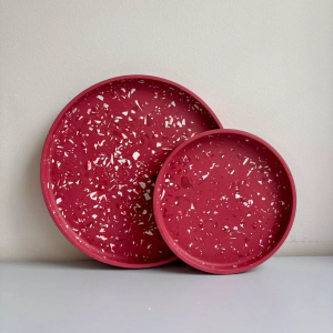Terrazzo round tray