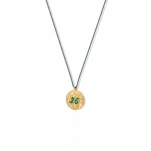 Χειροποίητο μενταγιόν γούρι 2026 με ζιργκόν