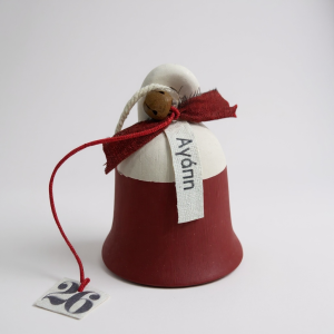 Χειροποίητη κεραμική καμπάνα ζωγραφισμένη στο χέρι