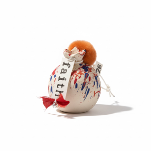 Χειροποίητο κεραμικό abstract ρόδι