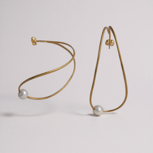 Χειροποίητα σκουλαρίκια με μαργαριτάρι