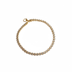 Χειροποίητο βραχιόλι Ριβιέρα σε ασήμι 925 επιχρυσωμένο
