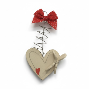 Χειροποίητη κεραμική καρδιά επιτοίχια