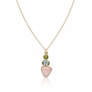 Χειροποίητο μενταγιόν με τρεις πέτρες