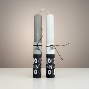 Χειροποίητη λαμπάδα πλακέ